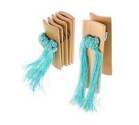 HANABASS 1Set Bamboo Kuaiban with Blue Tassel Hand Percussion Instrument for Adults Meticulously Crafted Bamboo Boards for Music Performances Festivals Clapping Hands Percussion