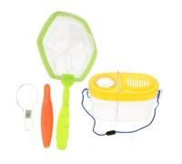 HANABASS 1Set Bug Catcher Kit with Transparent Observation Box and Bug Catching Net Outdoor Insect Viewer Nature Exploration and Learning Activities