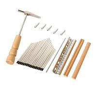 HANABASS 1Set Keys Kalimba DIY Accessory Kit with Tuning Hammer Ergonomic Design for Easy Assembly Smooth Finish for Comfortable Use for Beginners Repairs