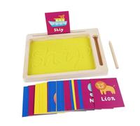 HANABASS 1Set Montessori Sand Drawing Board Early Childhood Education Letter Formation and Number Writing Tray Fun Art Activity for Sensory Learning
