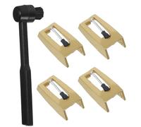 HANABASS 1Set Replacement Turntable Needle Stylus for Record Players Compact Design with Brush Compatible with Various Phonographs Reliable Performance