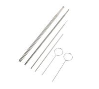 HANABASS 1Set Stainless Steel Snake Gender Detector Probe Durable Reptile Supplies for Easy Sexing Smooth Head Design for Minimal Injury Reusable Detection Tool