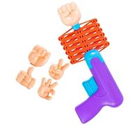 HANABASS 1Set Telescopic Prank Fists Fun Indoor Stress Relief Fidget for April Fools Day Pranks Spring Gesture Hands Random Colors Fun Hand Gestures
