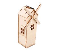 HANABASS 1Set Windmill for Easy Assembly Science Experiment Fun Engineering Projects Birthday Educational Stem Activity