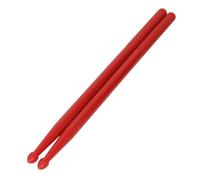 HANABASS 2 Pairs Red Drum Sticks Durable Nylon Ergonomic Design for Musicians for Practice Concerts and Performances Comfortable Grip for Enhanced Melody