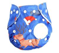 HANABASS 2 pcs Adjustable Fleece Lined Diaper Pants with Cartoon Print Reusable Washable Potty Training Nappies for Newborns and Years Soft Breathable Material