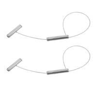 HANABASS 2 Pcs Pig Holder Catcher Galvanized Metal Pole for Farm Use 13.17x6.29x0.71in Easy Capture and Control Multifunctional Design Silver Tool for Breeders and Farmers