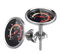 HANABASS 2 Pcs Stainless Steel Grill Thermometers for Bbq and Kitchen Use with Wide Range Temperature Gauge and Strong Construction for Accurate Cooking