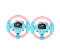 HANABASS 2 Pcs Steering Wheel Simulation Portable Musical Driving Simulator for Interactive Car Learning for Boys and Compact and Easy to Carry