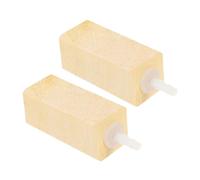 HANABASS 2 Pcs Wooden Aquarium Air Stone Protein Skimmer Bubble Diffuser for Saltwater Fish Tanks Even Oxygen Bubble Release Enhancing Aquatic Health and Water Quality