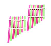 HANABASS 2 Set Diy Homemade Panpipe Musical Instrument Education Toy for Students, Colorful Science Experiment Kit for Early Learning and Creative Music Exploration