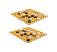 HANABASS 2 Set Portable Nine Men's Morris Board Game Set Travel Strategy Chess for Adults Easy Rules Family Educational Game for Beginners and Gatherings