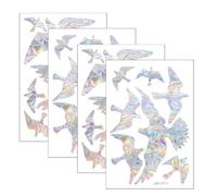HANABASS 2 Sets Adhesive PVC Window Decal Stickers with Prism Rainbow Effect, Easy to Store and No Residue, for Window and Glass Door Decoration in Living Room Or Dining Room