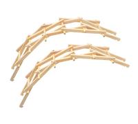 HANABASS 2 Sets Arch Bridge Assembly Handmade DIY Science Project for Premium Wooden Educational Plaything Engaging Experience Fun Experiment Room Decoration