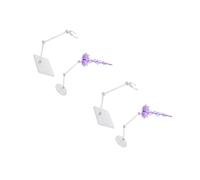 HANABASS 2 Sets Energy Action Figure Base with Stands for Model Holders and Miniature Figurine Display Stable Dashboard Decoration for Collectors and Model Enthusiasts