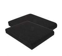 HANABASS 2 Sets High-density Acoustic Isolation Pads for Speakers Soundproof Vibration Dampening Pads Tilt for Clearer Audio and Reduced Distortion