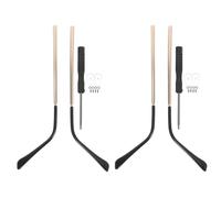 HANABASS 2 Sets Metal Glasses Legs Replacement Eyeglass Arm Repair Parts with Single Tooth Mechanism Quick-Install Eyewear Temple Legs for Reading Glasses and Sunglasses Wear-Resistant