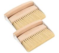 HANABASS 2 Sets Mini Desktop Cleaning Brush and Dustpan Portable Keyboard and Computer Sweeper Small Lightweight Detail Cleaner for Electronics and Easy to Store