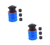 HANABASS 2 Sets Scale Miniature Coal Stove Dollhouse Accessory with Authentic Burning Effect Detailed Tiny Camp Stove Model for Dollhouse Kitchen Decoration and DIY Photography Prop