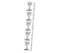 HANABASS 20 pcs Graduation Trophy Aluminum Foil Balloons Silver Party Decoration for Celebrations Indoor Outdoor Use Unique Elegant Balloon Backdrop for Home Bar Restaurant