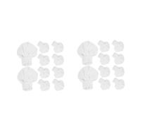 HANABASS 20 pcs Mini Cloth Chef Hats for Dolls Small Top Hat Dollhouse Accessories Firm Cute for DIY Creative Projects and Displays