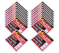 HANABASS 20 Sheets Emergency Alert People Finder Stickers Emergency Alert Decal Self-Adhesive Notification Provides Rescue Information for Pets and People Suitable for Bedroom Window Use