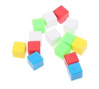 HANABASS 200pcs Math Geometry Teaching Aids Smooth Cube Blocks Toys for Boys and Girls Shapes Colors