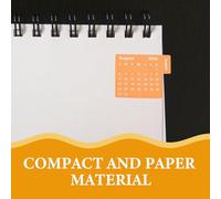 HANABASS 2026 Calendar Stickers 4 Sets Monthly Planner Tabs Self-adhesive Paper Notepad Calendar Decals to Identify Each Month and Stay in Place for School Agendas and Notebooks