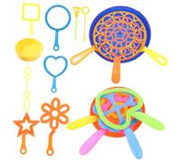 HANABASS 20pcs Bubble Making Set Big Bubble Wands with Tray for Colorful Outdoor Fun for Summer Parties and Activities Random Color