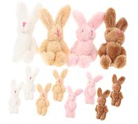 HANABASS 20pcs Cute Plush Rabbit Toy Bunny Newborn Stuffed Animal Rabbit Toys for Boredom Breaker