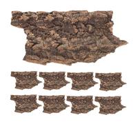 HANABASS 20pcs Decorative Reptile Bark for Terrarium Habitat Natural Look Bark Decor for Reptiles Aquariums Tanks for Creating Safe Environments