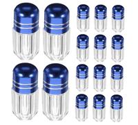 HANABASS 20pcs Mini Clear Plastic Pill Containers with Secure Lids Travel Medicine Vials for Pills Candy Storage Small Bottles for Traveling and Daily Use