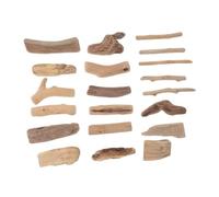 HANABASS 20pcs Natural Driftwood Pieces 3-20cm Small Rustic Wood Blocks 2-10g for Aquarium Decoration and DIY Coastal Driftwood Craft Home and Fish Tank Ornament