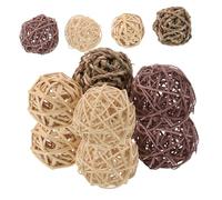 HANABASS 20pcs Natural Handwoven Willow Balls Rattan Chew Balls for Rabbits Hamsters Small Animal Toys Pet Teeth Grinding Indoor Outdoor Fun