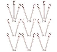 HANABASS 20pcs Plastic Planter Hanger Hook, Stable Suspension | Coffee Colour, Indoor and Outdoor Use, Garden Ceiling Hanging, for Pothos and Home Gardeners