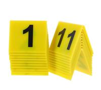 HANABASS 20pcs Reusable Number Marker V-shaped Double-sided Design Acrylic Minimalist Design Elegant Versatile Table for Parties and Restaurant Use