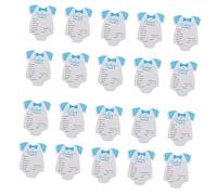 HANABASS 20Pcs Shower Prediction Advice Cards for Mom Dad Thick Sturdy Neutral Design for Boy Girl Scrapbook Keepsake Fun Memory Making Props