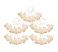HANABASS 20pcs Wood Craft Train Cutouts Unfinished Train Crafts Wooden Shapes Pieces Khaki Color Smooth Surface Great Workmanship Holiday Bedroom DIY Accessories