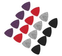 HANABASS 20pcs Wool Felt Guitar Picks Soft Strumming Noise-reducing Plectrums for Ukulele Acoustic Electric Bass Multicolor Set for Stringed Instruments
