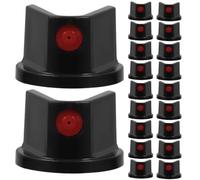 HANABASS 24pcs Black ABS Spray Can Nozzle Tip for Graffiti Walls and DIY | Minimizes Overspray, Pinpoint Marking, Faster Touch-ups, for Metal Surfaces, Automotive Use, Graffiti Artists