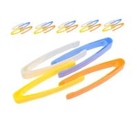 HANABASS 24pcs Flathead Plastic Tweezers for Fine Motor Skill Training Portable Craft Tweezers for Outdoor Exploration Tools for Precision Handling and Dexterity Enhancement