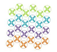 HANABASS 24pcs Flying Disc Refill Set Outdoor Playground Equipment Compatible with Handheld and Foot Powered for Family Fun and Endless Tossing Games Random Color