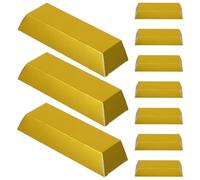 HANABASS 24pcs Foldable Realistic Gold Bar Candy Boxes Paper Packaging for Wedding Christmas Halloween Party Favors Small Chocolate Boxes with Spacious Interior Design