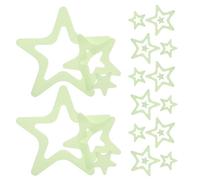 HANABASS 24pcs Glow-in-the-Dark Star Shape Non-Slip Bath Stickers, Adhesive Anti-Skid Bathtub Decals, Bathroom Safety Traction for Shower Floor
