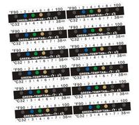 HANABASS 25pcs Adhesive Urine Temperature Test Strips Quick Peel Liquid Thermometer Labels for Bottles Cups Laboratory Use