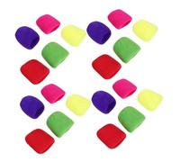 HANABASS 25pcs Thickened Microphone Covers High-density Windscreen Sponge for Handheld Mic Noise Reduction and Protective Cushioning Stable Fit for Karaoke Use Multi-color