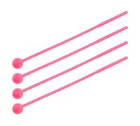 HANABASS 2pairs Xylophone Mallets Medium Percussion Sticks for Glockenspiel Chime Marimba Mallets Plastic Handle for Percussion Instruments for Boy Girl