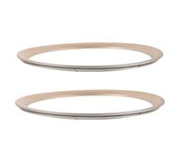 HANABASS 2Pcs 8-Inch Light Gold Audio Speaker Trim Rings DIY Speaker Decorative Edge Spacer for Subwoofer Enhancement and Sound Equipment Enclosure
