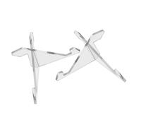 HANABASS 2pcs Acrylic Book Stand Book Rack Easy to Clean Not Easy to Deform for Office Desk