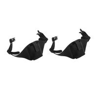 HANABASS 2pcs Adjustable Mic Waist Belt with Front Pocket Neoprene Microphone Holder Pack for Fitness Training Yoga Outdoor Activities Wear Resistant Waistband Bag